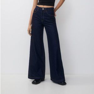PULL & BEAR HIGH-RISE WIDE-LEG JEANS